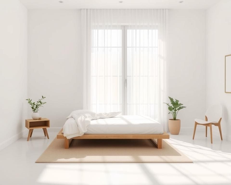 minimalistische slaapkamer ideeën