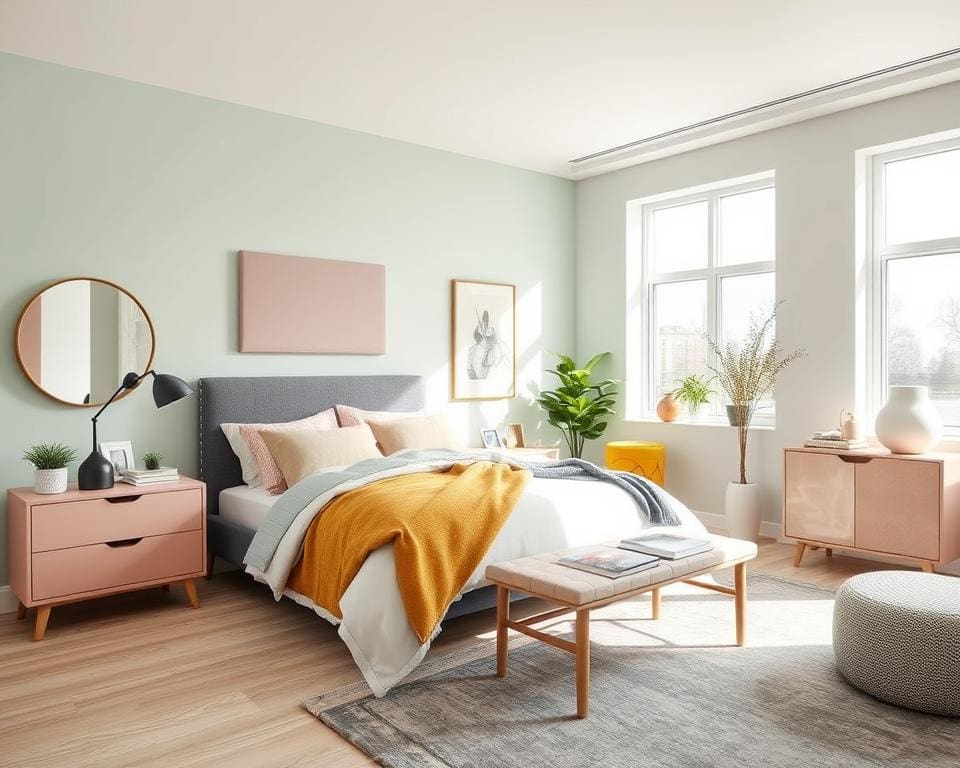 populaire kleuren voor moderne slaapkamers