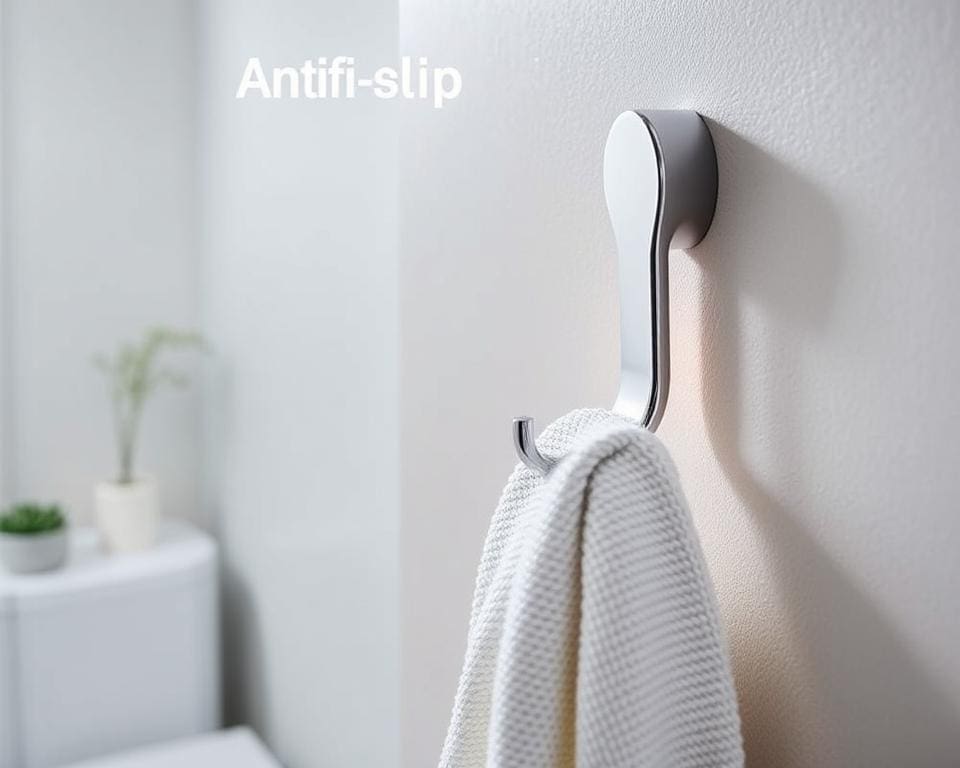 Handdoekhaak met antislip laag