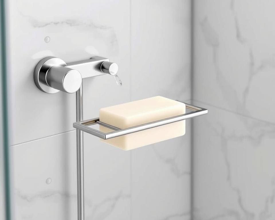 Magnetische zeepbak voor douche