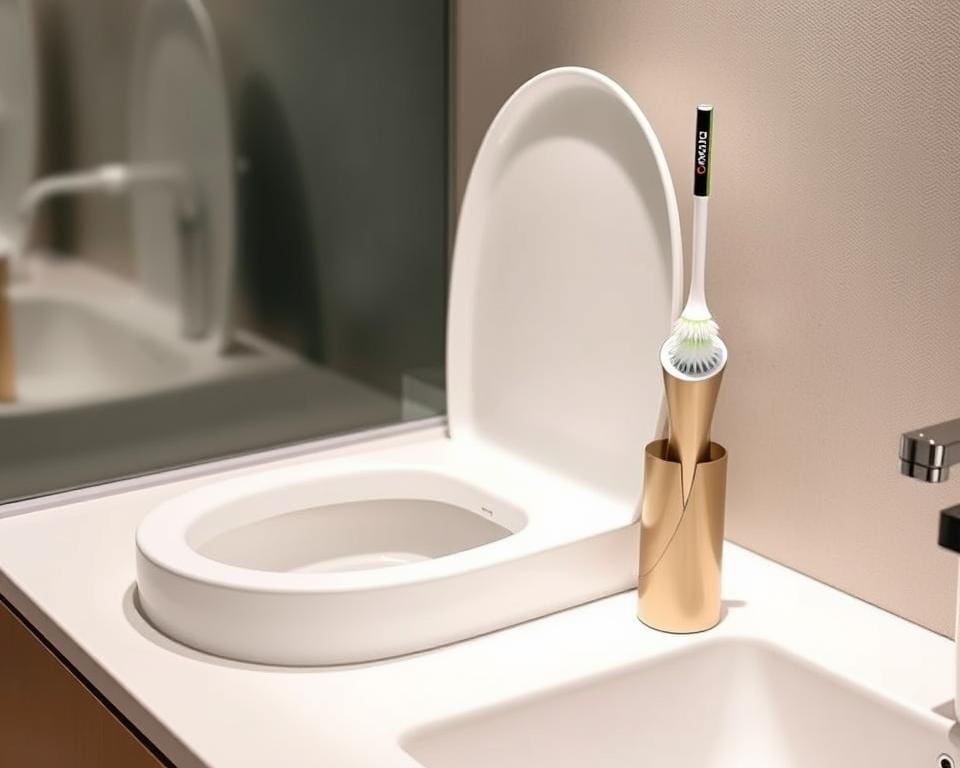 Toiletborstel met ergonomische handgreep