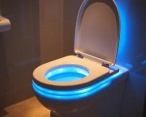 Toiletbril met LED-verlichting voor 's nachts