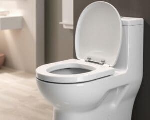 Toiletbril met automatische sluiting