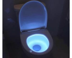 Toiletbril met geïntegreerde nachtverlichting