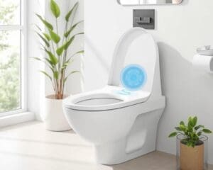 Toiletbril met waterbesparend spoelsysteem