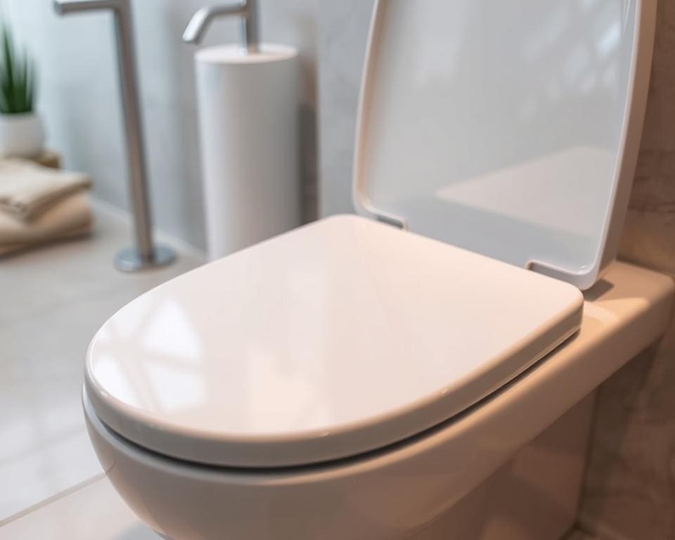 Toiletdeksel met antibacteriële laag