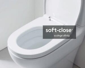 Toiletdeksel met soft-close technologie