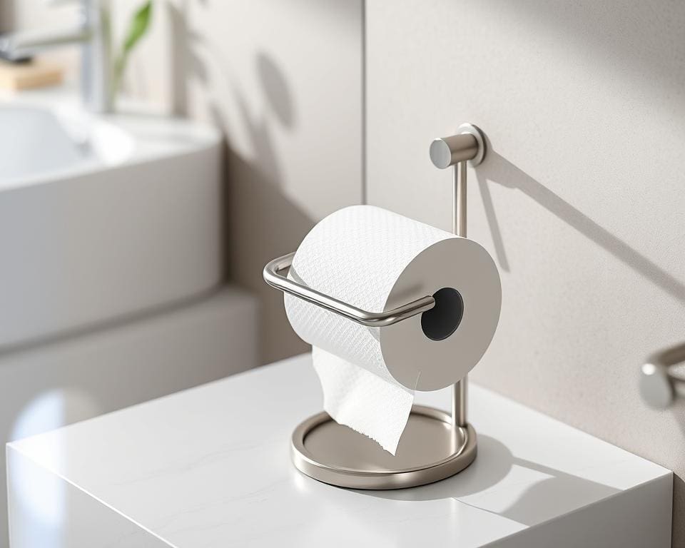 Toiletpapierhouder met antislip basis