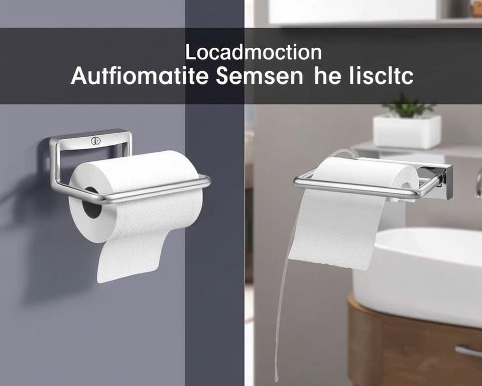 Toiletpapierhouder met automatische sensor