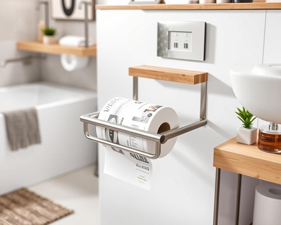 design wc rolhouder met magazine opslag