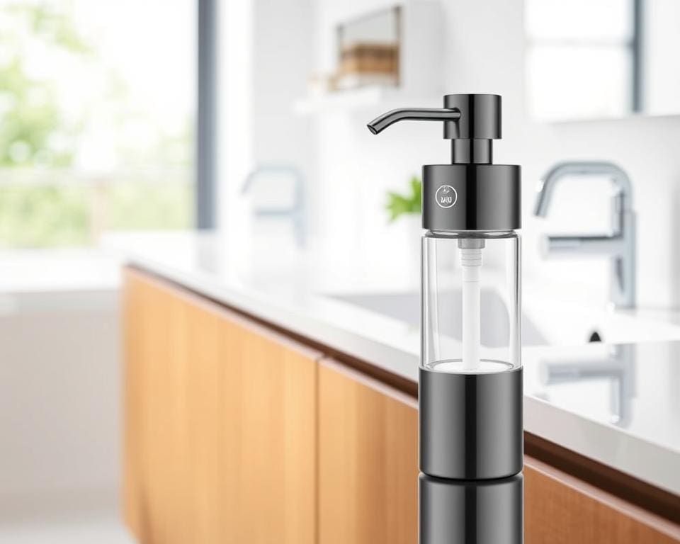 moderne oplossing zeepdispenser badkamer en keuken