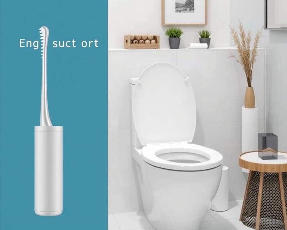 toiletborstel met ergonomische handgreep